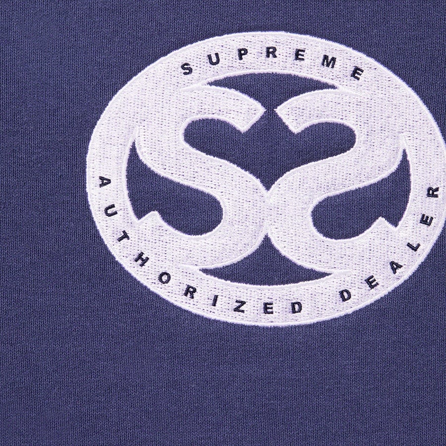 Supreme Double S Crewneck (SS22) - Washed Navy - $138