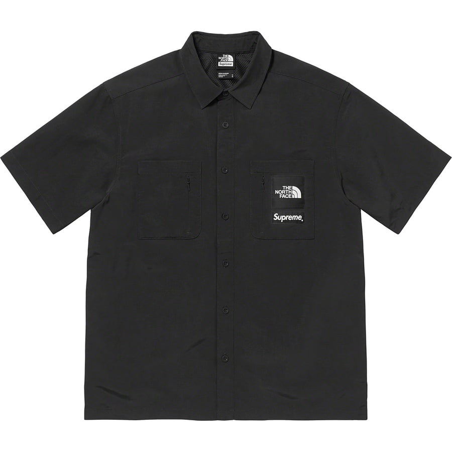 Details on Supreme The North Face Trekking S S Shirt Black from spring summer
                                                    2022 (Price is $118)