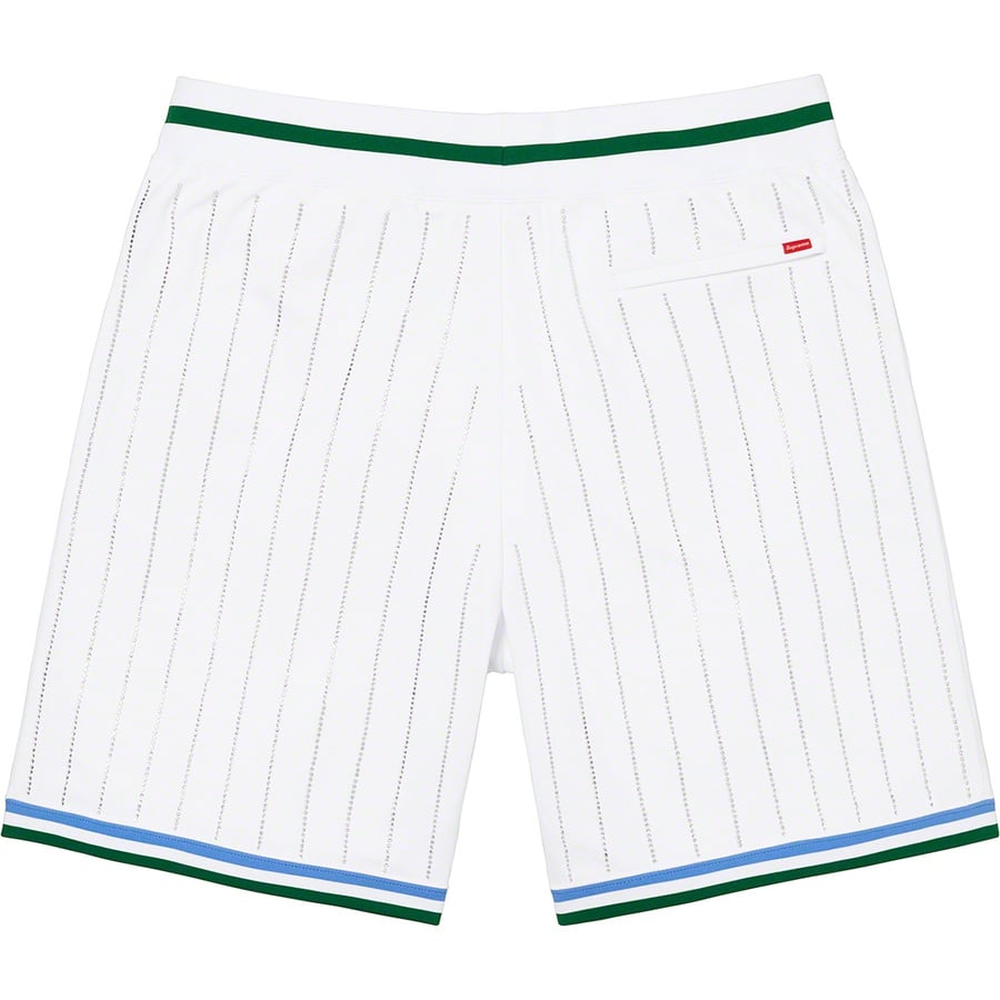 Details on Rhinestone Stripe Basketball Short White from spring summer
                                                    2022 (Price is $118)