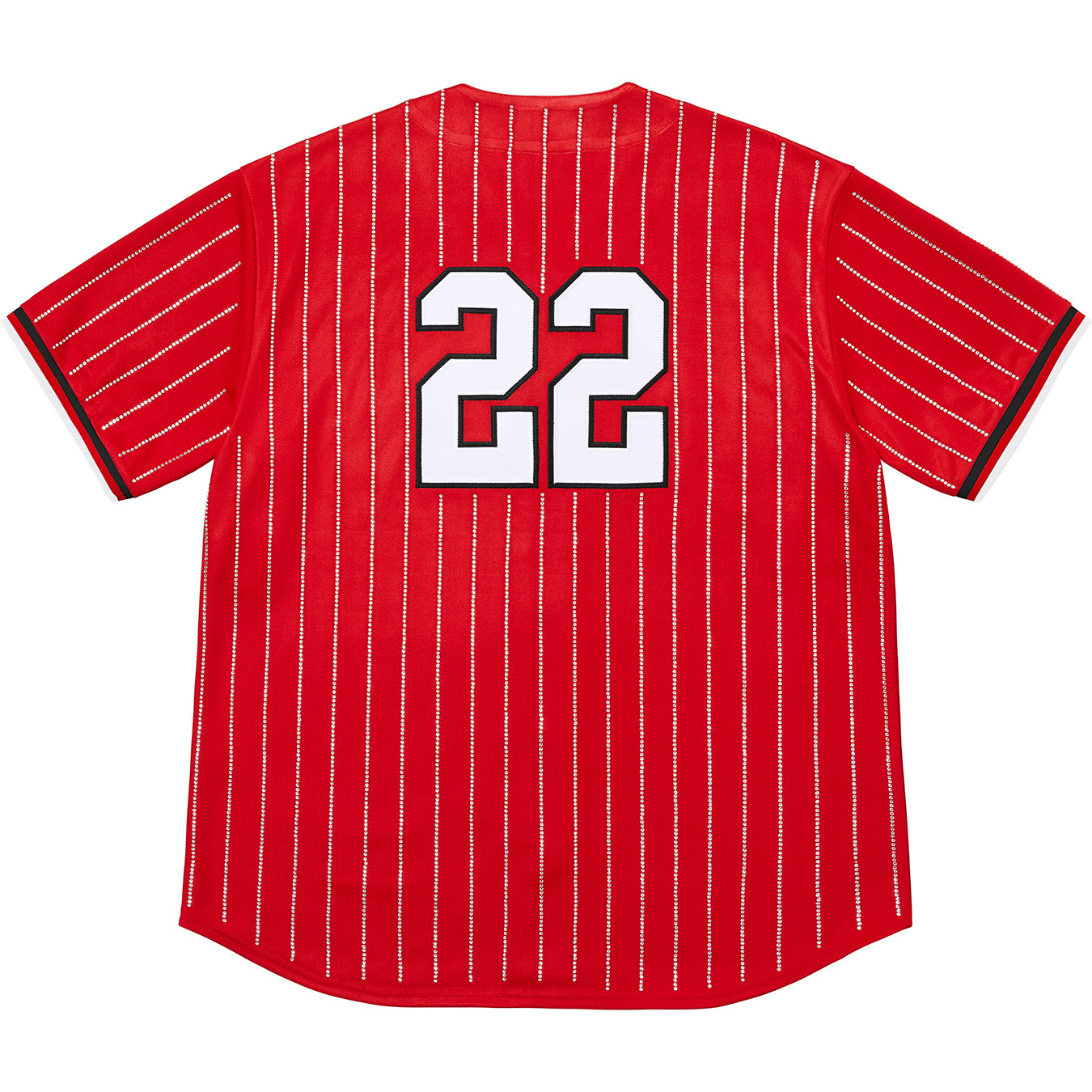 supreme Rhinestone Baseball Jersey サイズM