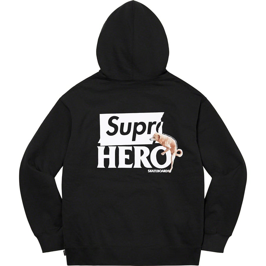 Details on Supreme ANTIHERO Hooded Sweatshirt Black from spring summer 2022 (Price is $168)