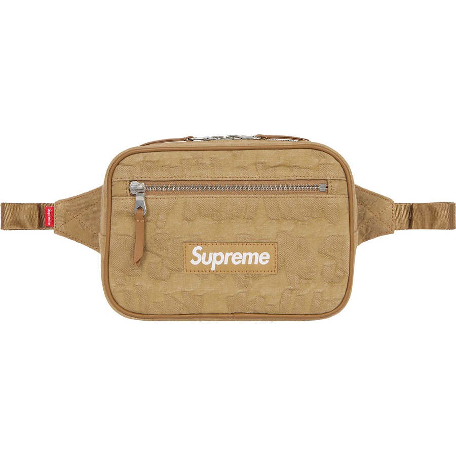 Details on Fat Tip Jacquard Denim Waist Bag Olive from spring summer
                                                    2022 (Price is $110)