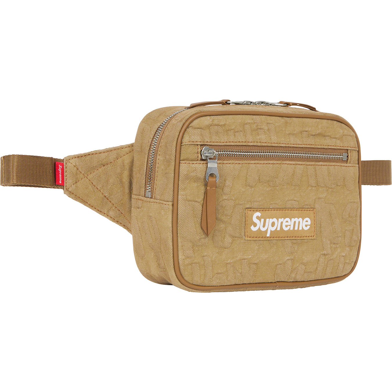 Supreme Fat Tip Jacquard Denim Waist Bag Black – The Magnolia Park