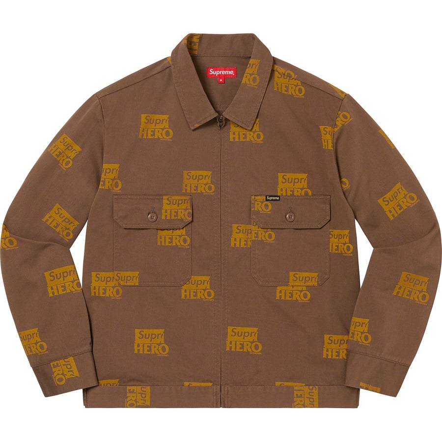 Details on Supreme ANTIHERO Work Jacket Brown from spring summer
                                                    2022 (Price is $188)