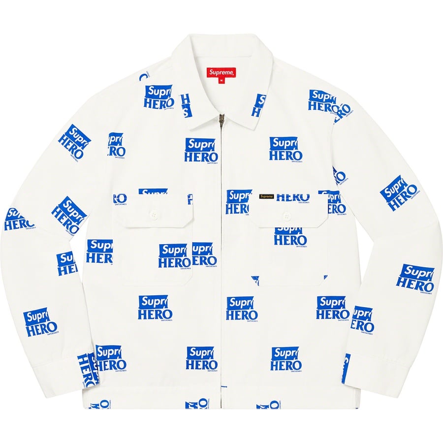 Details on Supreme ANTIHERO Work Jacket White from spring summer
                                                    2022 (Price is $188)