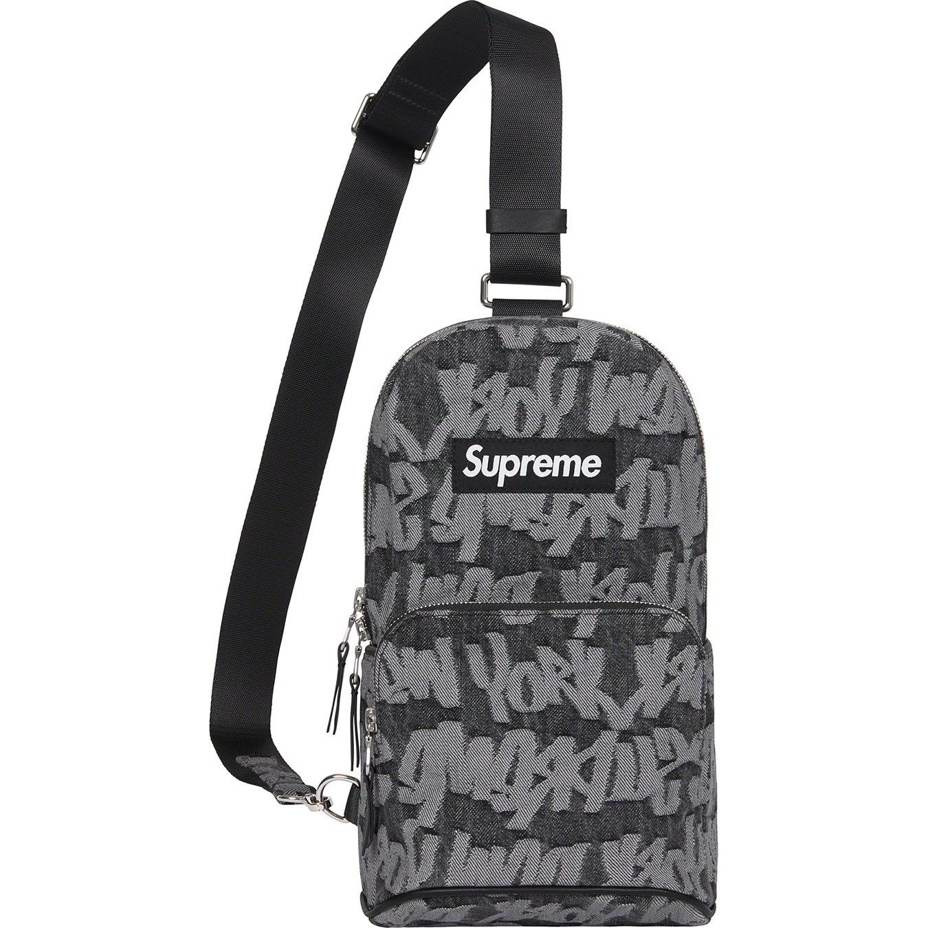 Supreme Fat Tip Jacquard Denim Waist Bag Blue - SS22 - US