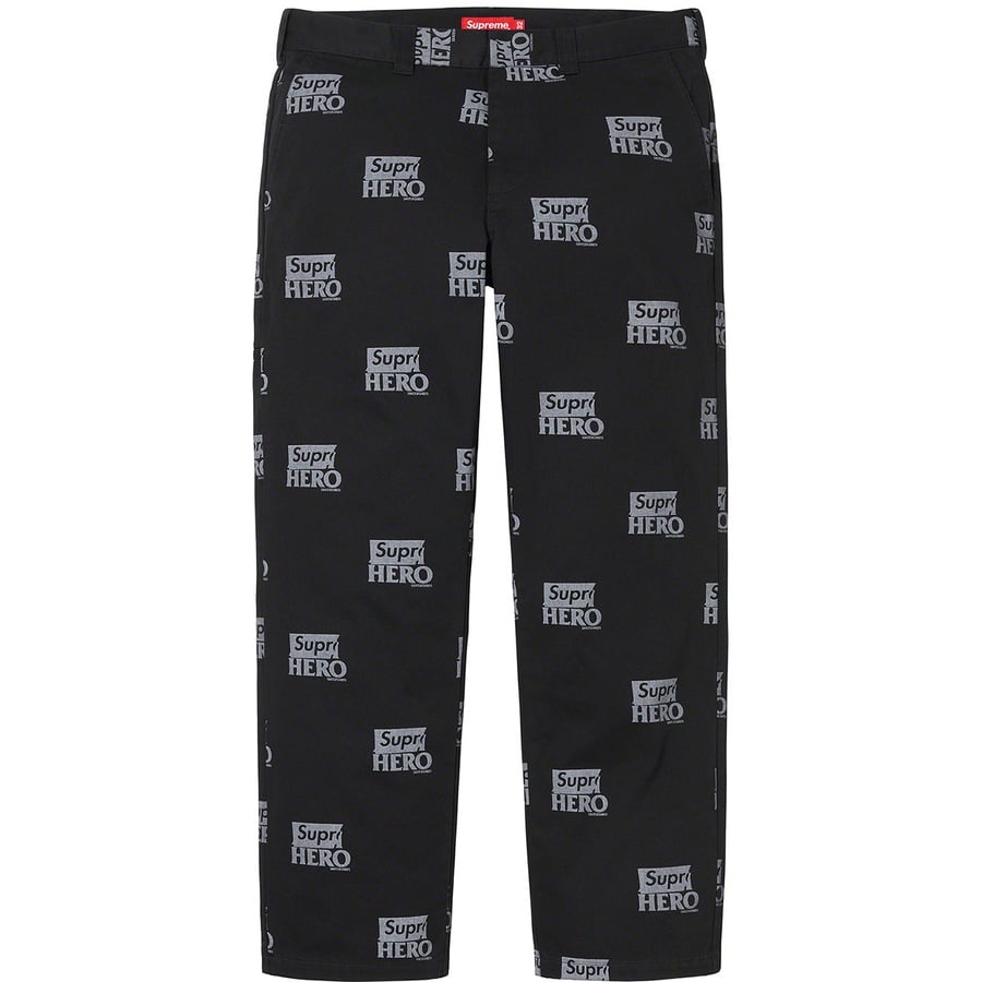 Details on Supreme ANTIHERO Work Pant Black from spring summer
                                                    2022 (Price is $138)