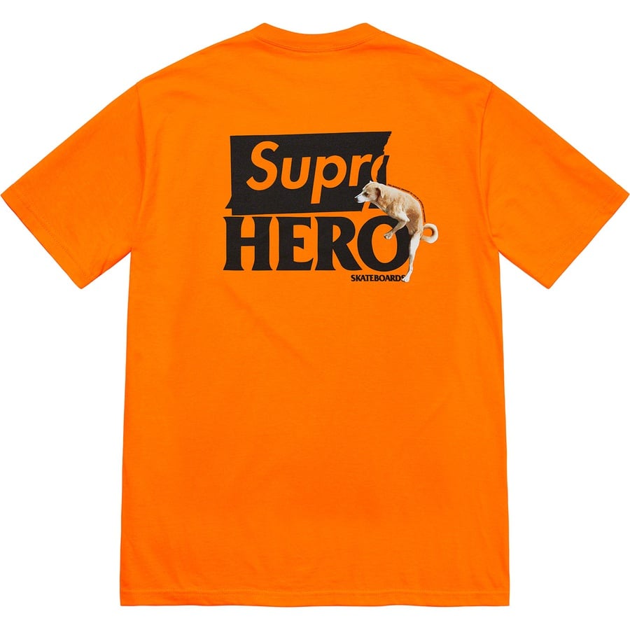 Details on Supreme ANTIHERO Dog Tee Orange from spring summer
                                                    2022 (Price is $44)