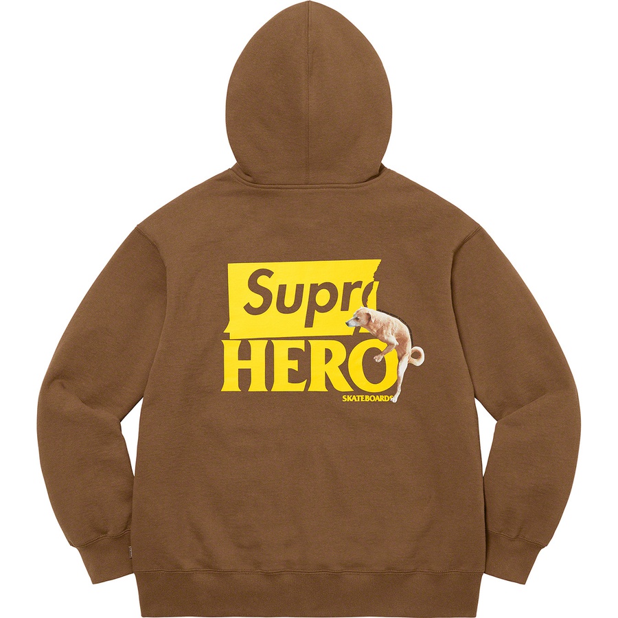 Details on Supreme ANTIHERO Hooded Sweatshirt Brown from spring summer
                                                    2022 (Price is $168)