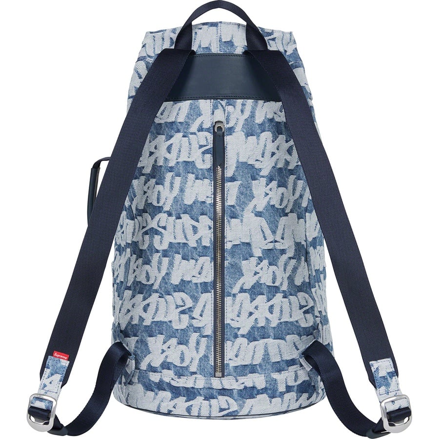 Details on Fat Tip Jacquard Denim Backpack Blue from spring summer
                                                    2022 (Price is $148)