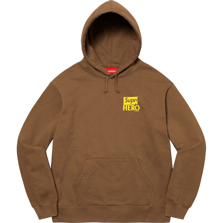 Details on Supreme ANTIHERO Hooded Sweatshirt Brown from spring summer 2022 (Price is $168)