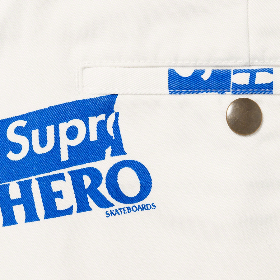 Details on Supreme ANTIHERO Work Pant White from spring summer 2022 (Price is $138)