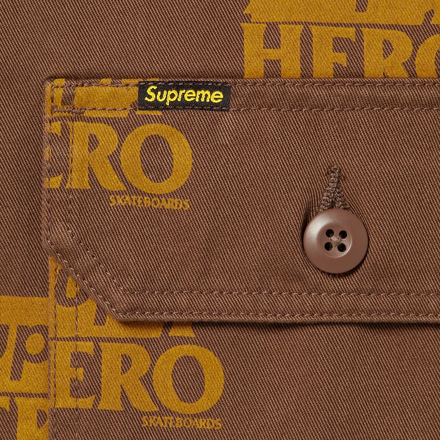 Details on Supreme ANTIHERO Work Jacket Brown from spring summer
                                                    2022 (Price is $188)