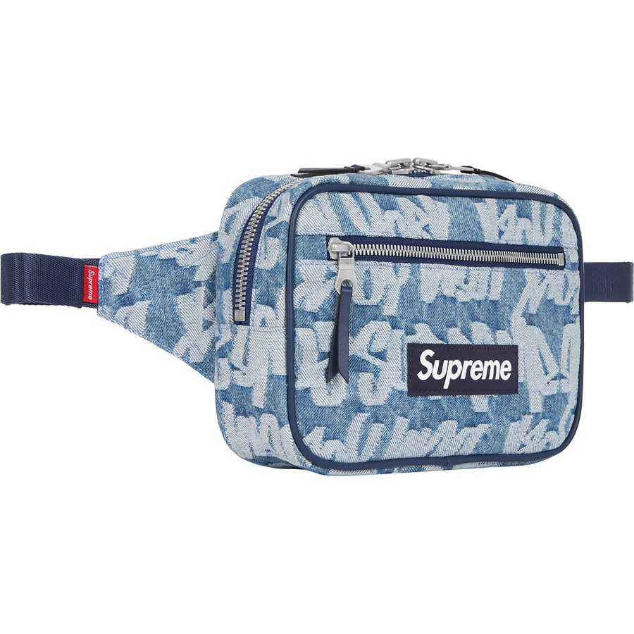 Details on Fat Tip Jacquard Denim Waist Bag Blue from spring summer
                                                    2022 (Price is $110)