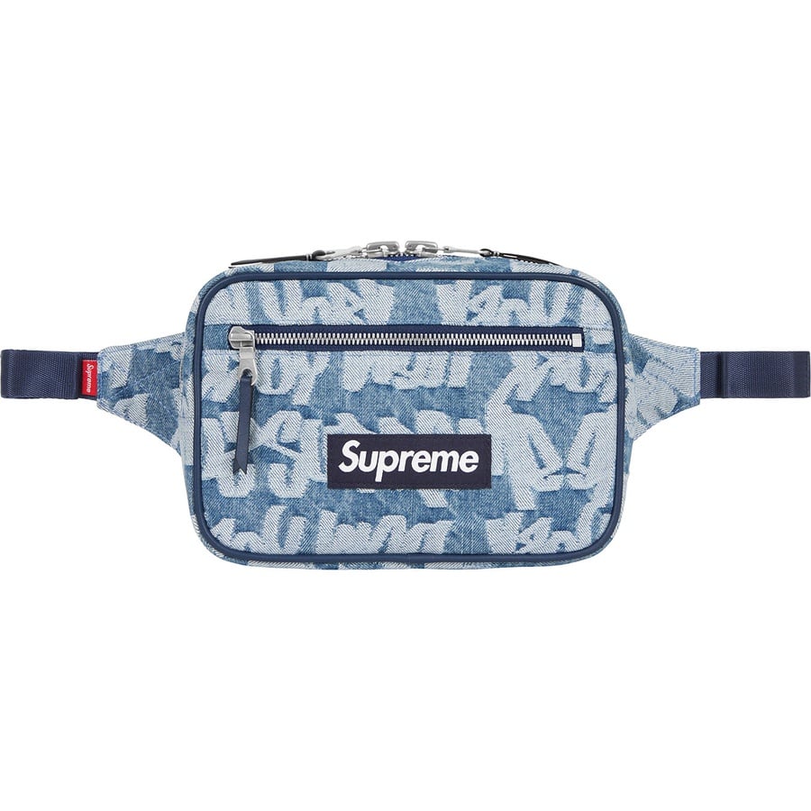 Details on Fat Tip Jacquard Denim Waist Bag Blue from spring summer
                                                    2022 (Price is $110)