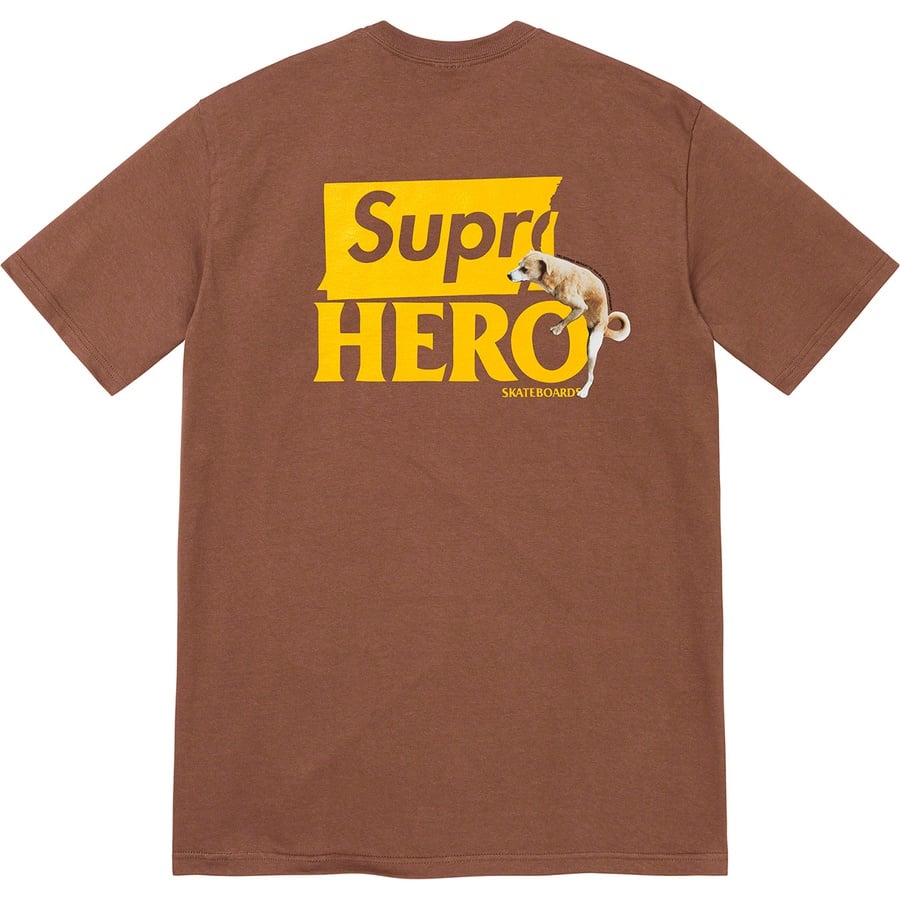 Details on Supreme ANTIHERO Dog Tee Brown from spring summer
                                                    2022 (Price is $44)