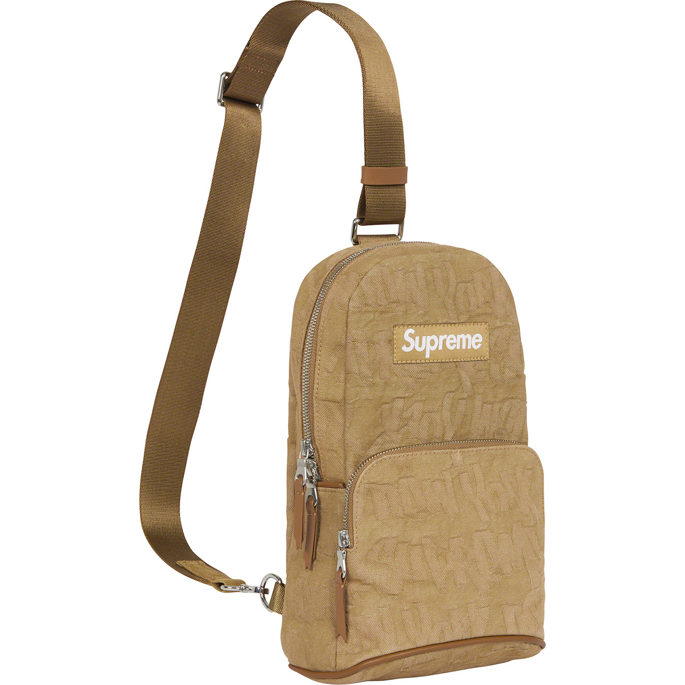 supreme sling bag denim