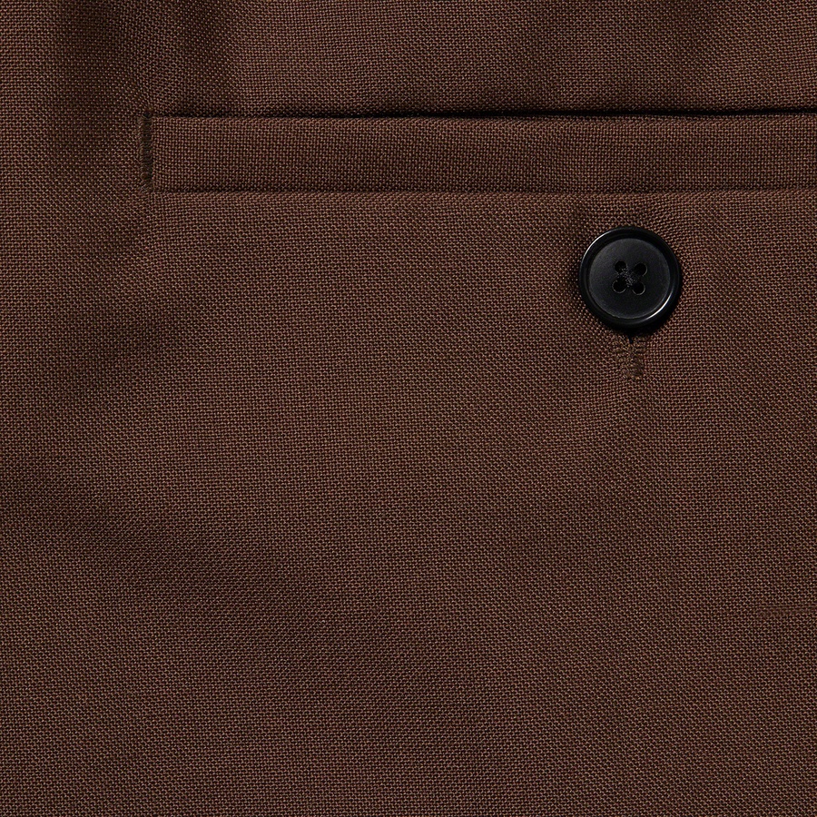 Details on Pleated Trouser Brown from spring summer 2022 (Price is $168)