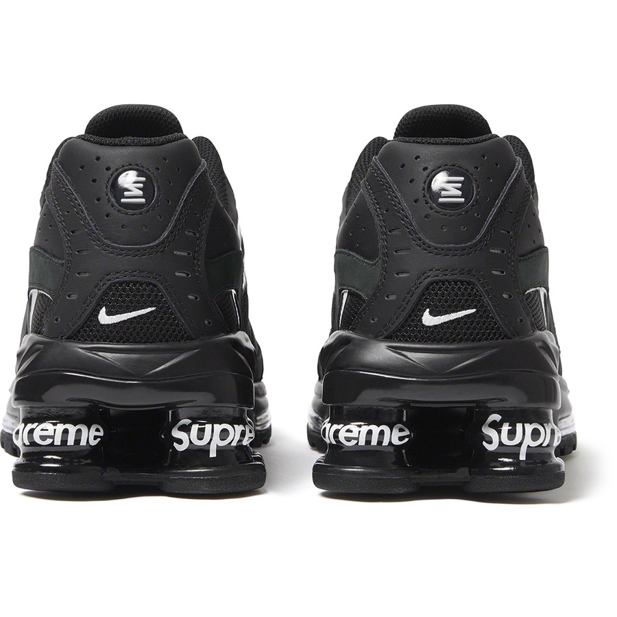 Details on Supreme Nike Shox Ride 2 Black from spring summer 2022 (Price is $188)