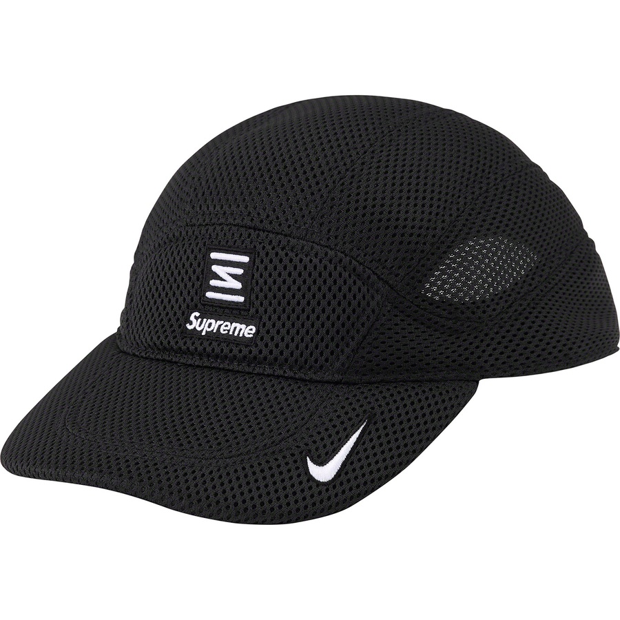 Details on Supreme Nike Shox Running Hat Black from spring summer
                                                    2022 (Price is $48)