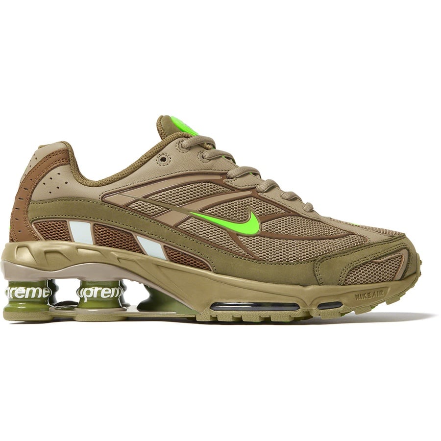 Details on Supreme Nike Shox Ride 2 Olive from spring summer
                                                    2022 (Price is $188)