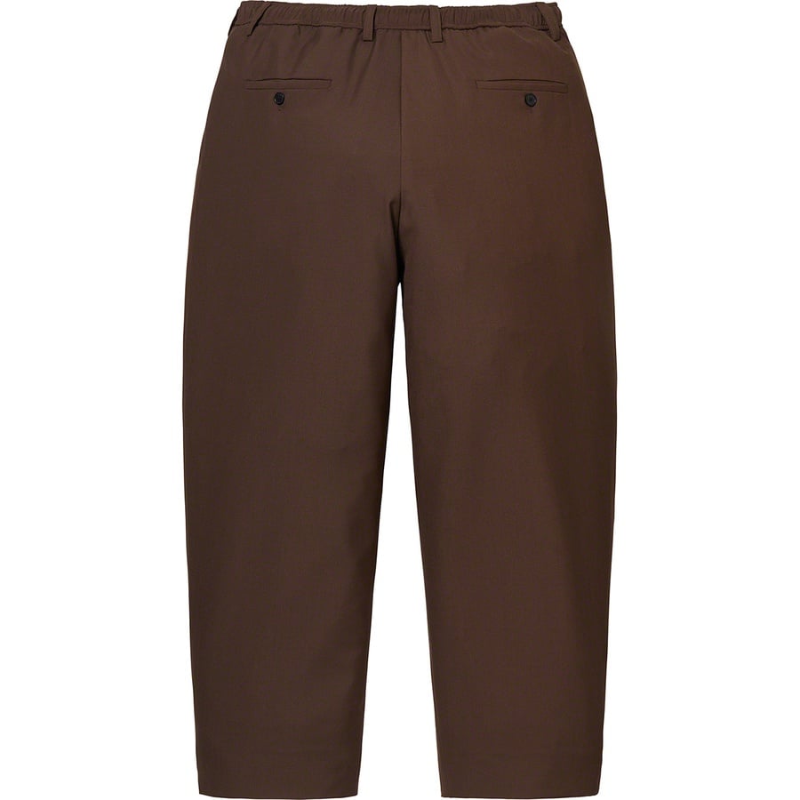 Details on Pleated Trouser Brown from spring summer
                                                    2022 (Price is $168)