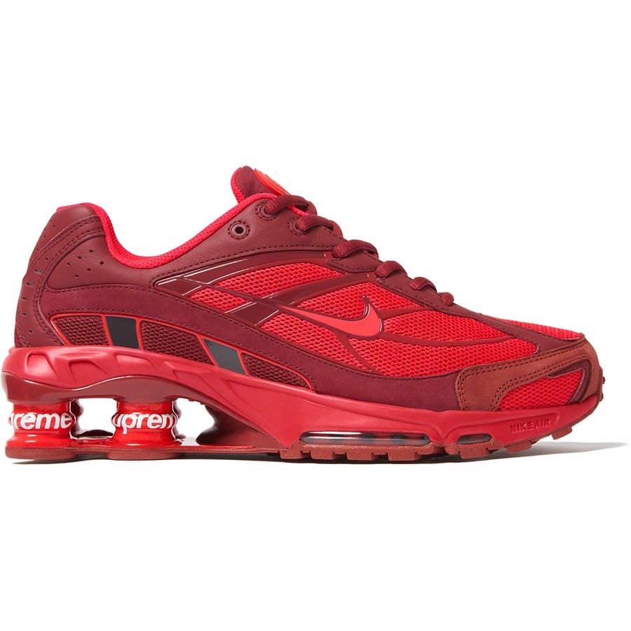 Details on Supreme Nike Shox Ride 2 Red from spring summer
                                                    2022 (Price is $188)