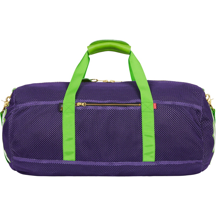 Details on Supreme Vanson Leathers Cordura Mesh Duffle Bag Purple from spring summer 2022 (Price is $548)