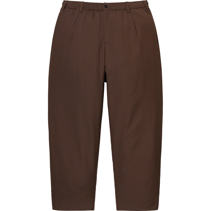 Details on Pleated Trouser Brown from spring summer
                                                    2022 (Price is $168)