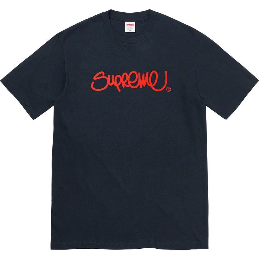 Details on Handstyle Tee Navy from spring summer
                                                    2022 (Price is $40)