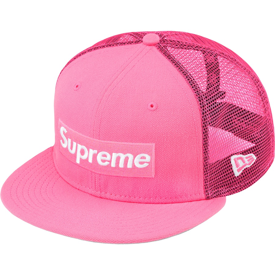 Details on Box Logo Mesh Back New Era Pink from spring summer
                                                    2022 (Price is $48)