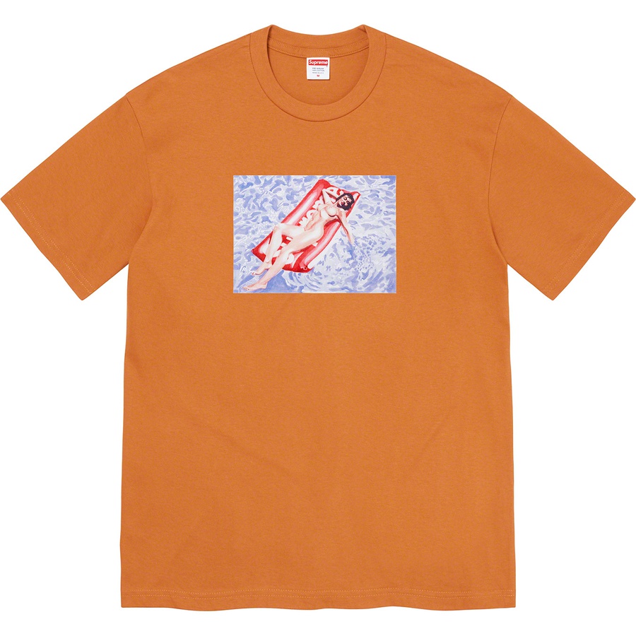 Details on Float Tee Burnt Orange from spring summer 2022 (Price is $40)