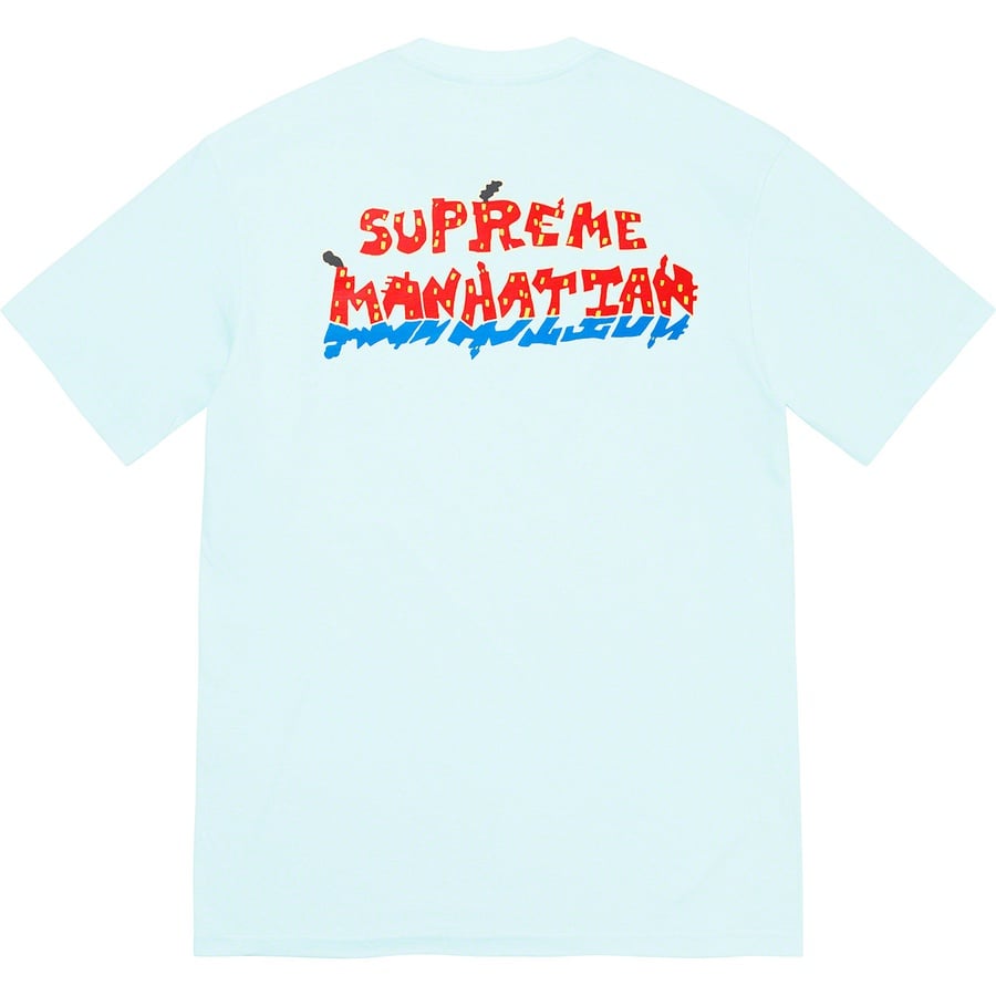 Details on Manhattan Tee Pale Blue from spring summer
                                                    2022 (Price is $40)