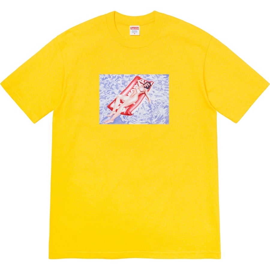 Details on Float Tee Yellow from spring summer 2022 (Price is $40)
