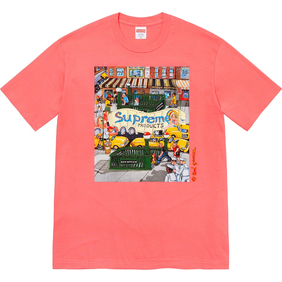 Details on Manhattan Tee Bright Coral from spring summer 2022 (Price is $40)