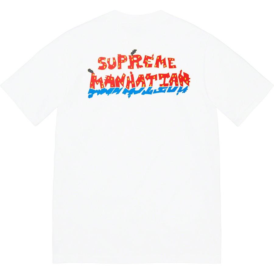 Details on Manhattan Tee White from spring summer
                                                    2022 (Price is $40)