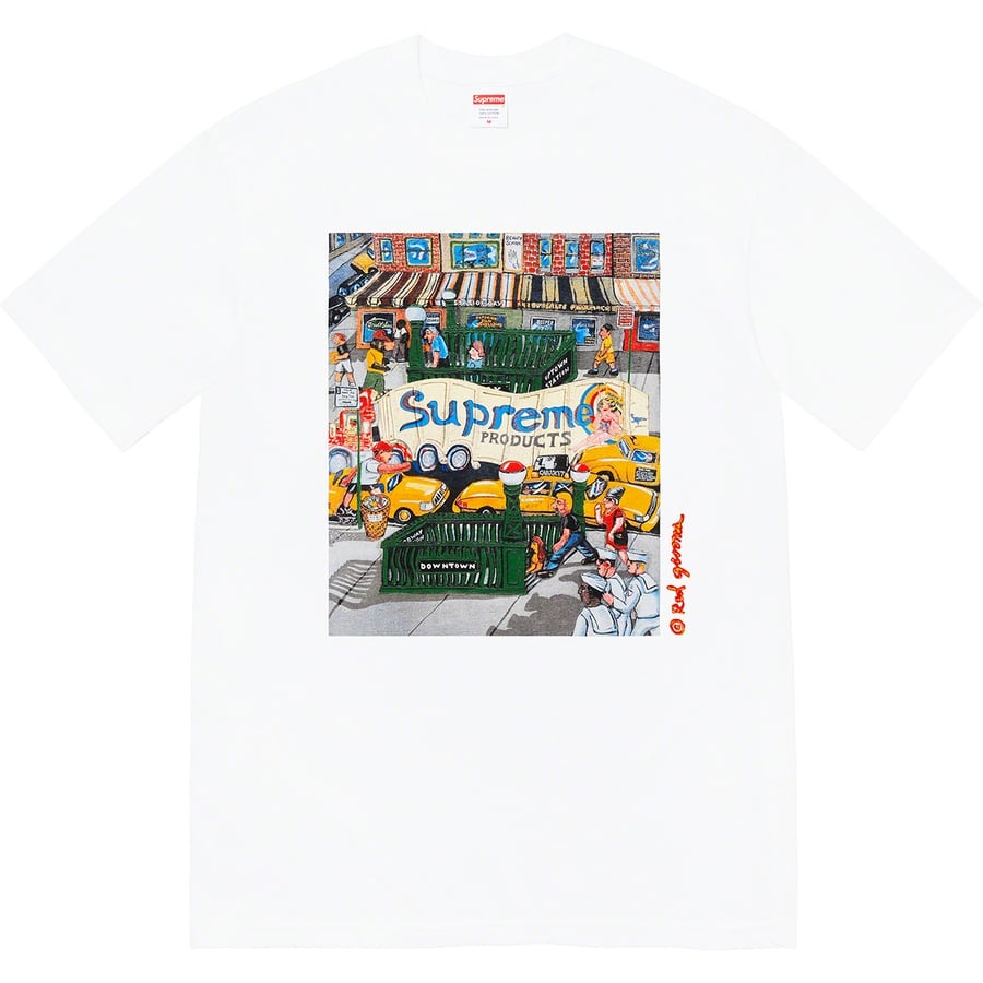 Details on Manhattan Tee White from spring summer
                                                    2022 (Price is $40)