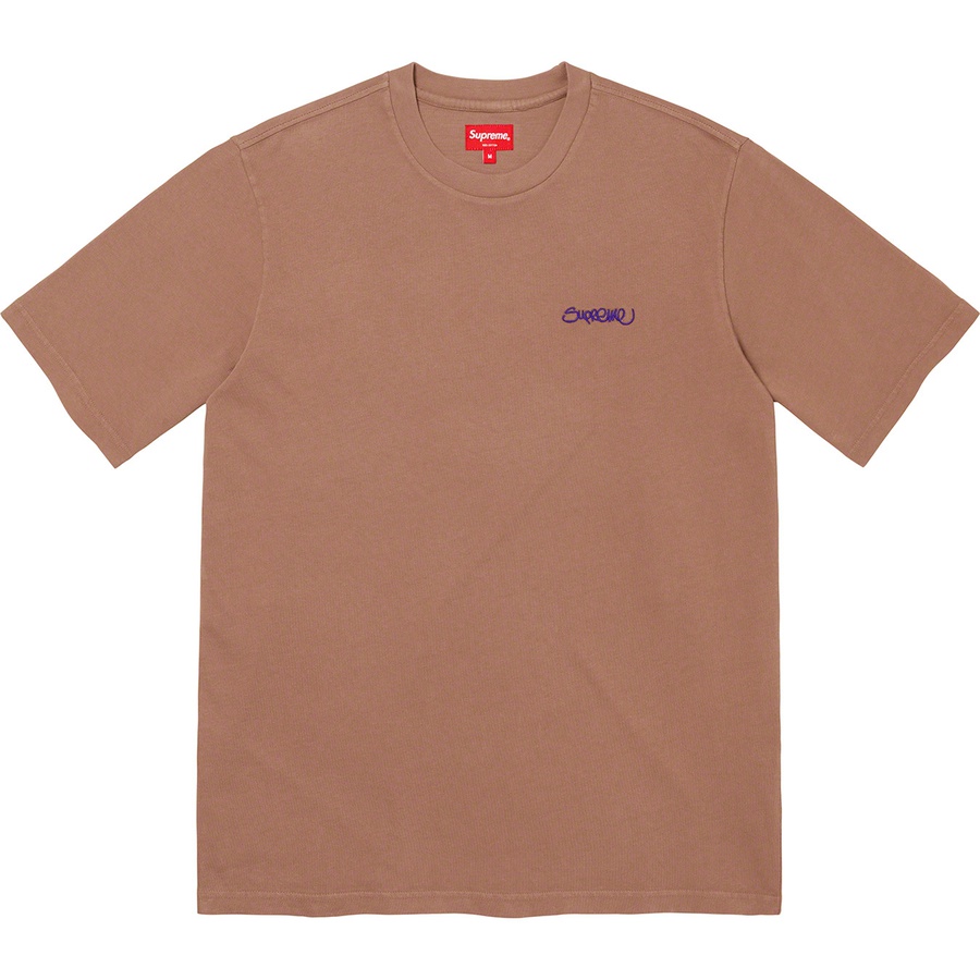 Details on Washed Handstyle S S Top Brown from spring summer 2022 (Price is $50)