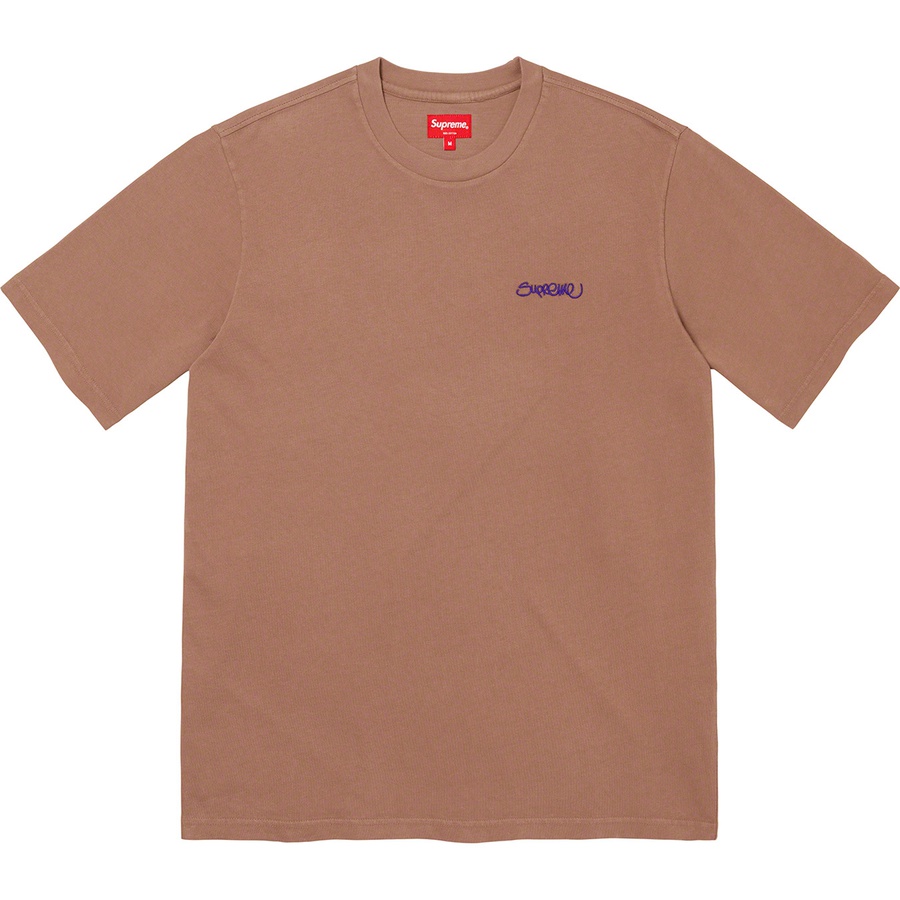 Details on Washed Handstyle S S Top Brown from spring summer
                                                    2022 (Price is $50)