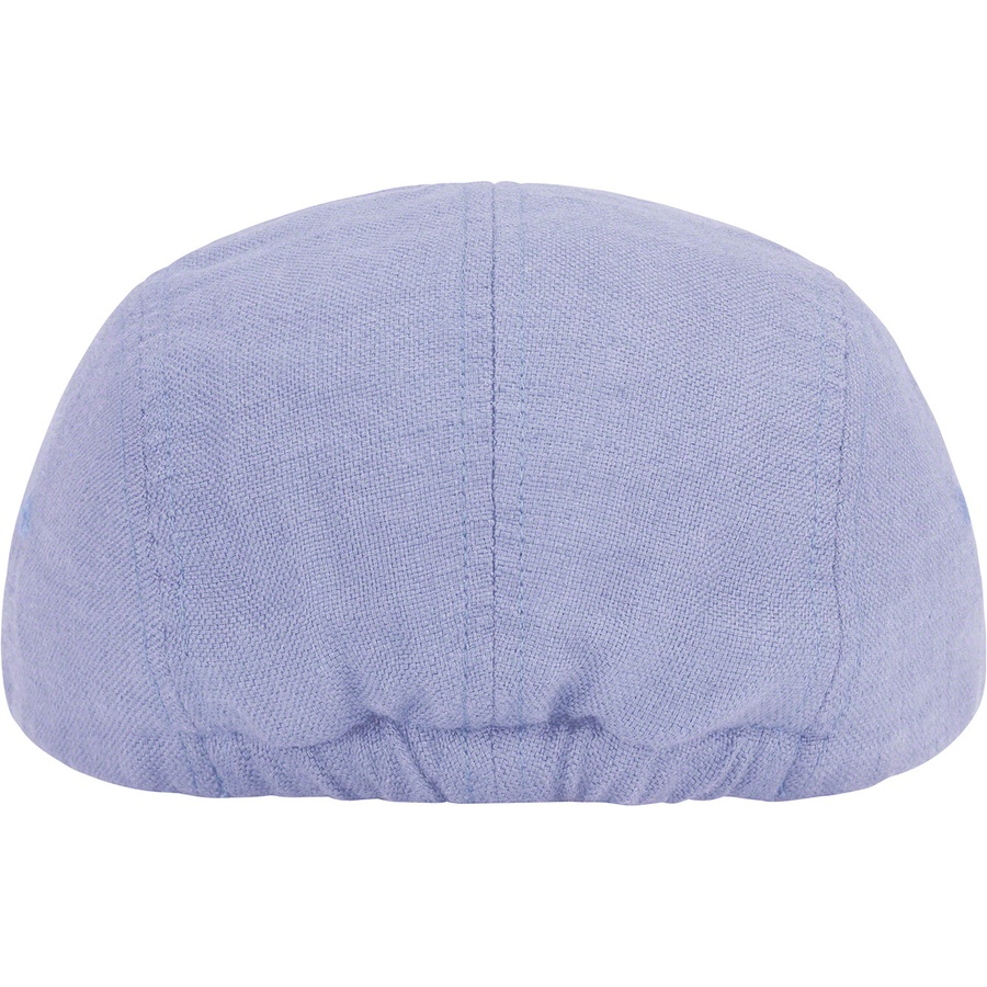 Details on Linen Fitted Camp Cap Light Blue from spring summer 2022 (Price is $54)