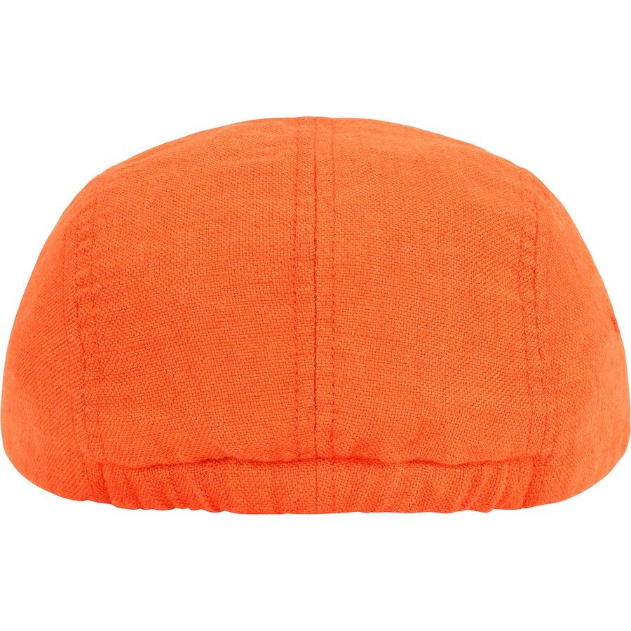 Details on Linen Fitted Camp Cap Neon Orange from spring summer
                                                    2022 (Price is $54)