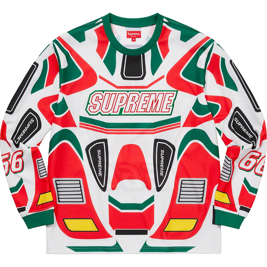 Details on Decals Moto Jersey White from fall winter 2022 (Price is $128)
