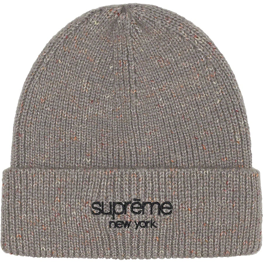 Details on Rainbow Speckle Beanie Grey from fall winter
                                                    2022 (Price is $48)