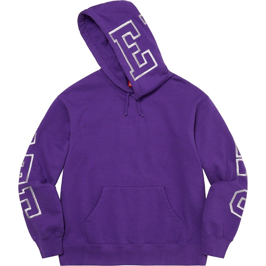 Supreme State Hooded Sweatshirt (FW22) - Purple - $158