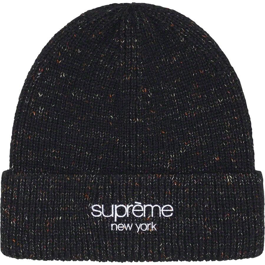 Details on Rainbow Speckle Beanie Black from fall winter
                                                    2022 (Price is $48)
