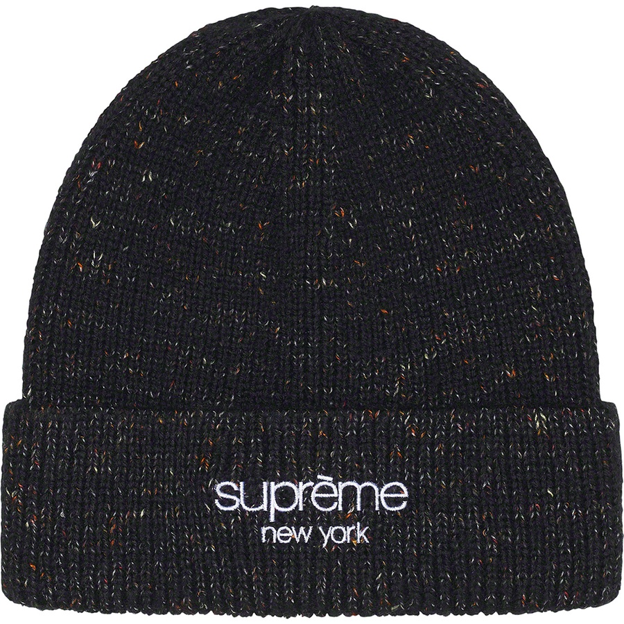 Supreme Rainbow Speckle Beanie (FW22) - Black - $48