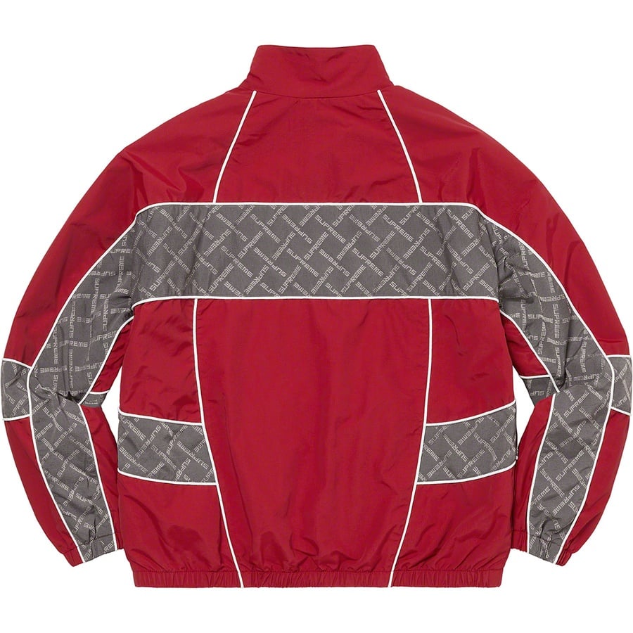 Details on Jacquard Panel Track Jacket Red from fall winter
                                                    2022 (Price is $168)