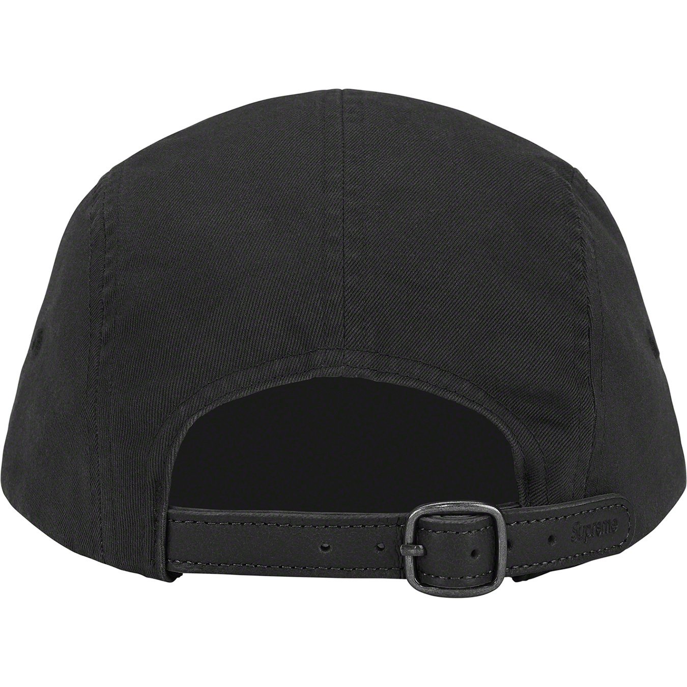 Supreme Washed Chino Twill Camp Cap Black