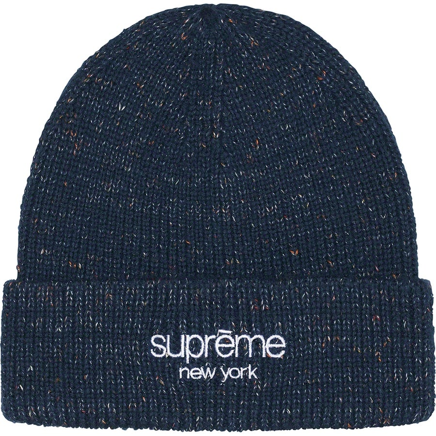 Details on Rainbow Speckle Beanie Navy from fall winter
                                                    2022 (Price is $48)