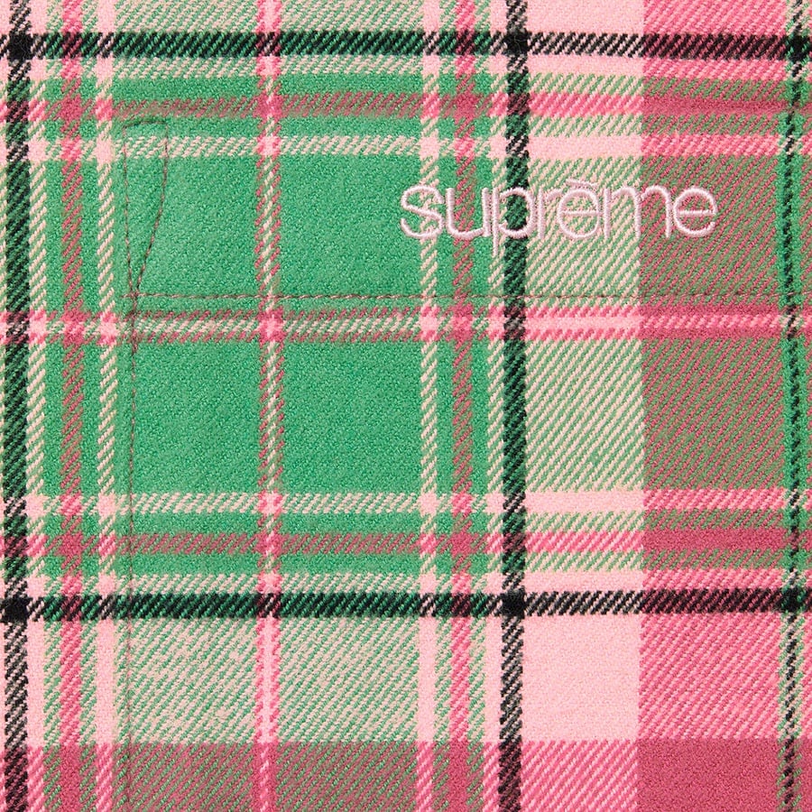 Details on Plaid Flannel Shirt Pink from fall winter 2022 (Price is $128)